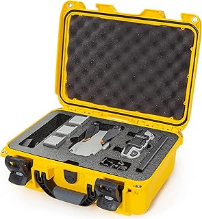Étui rigide étanche nanouk, jaune, collection flymore pour dji air 2s
