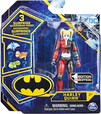 Figurine harley quinn dc batman 2021 de 4 pouces de spin master