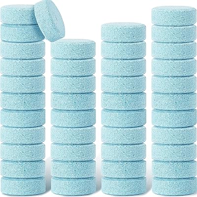 Wawasia 100 pièces comprimés de lavage de pare-brise concentrés comprimés de nettoyage