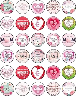 30 décorations comestibles pour cupcakes pour la fête des mères | décorations