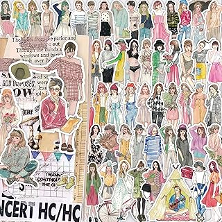 108 pièces autocollants de mode garçons filles kawaii autocollants de personnes amis autocollants