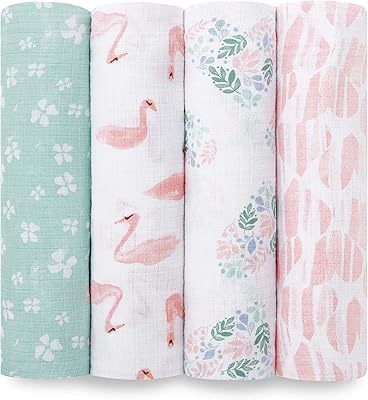 Couverture d'emmaillotage par aden + anais | couvertures en mousseline pour filles