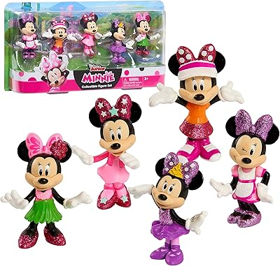 Ensemble de figurines à collectionner 5 pièces just play disney junior minnie mouse