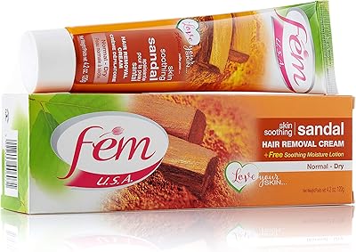 Crème dépilatoire fem au parfum de sandale, 120 grammes