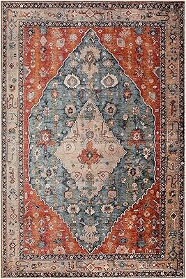 Tapis tribal boho la home grand tapis persan lavable pour salon
