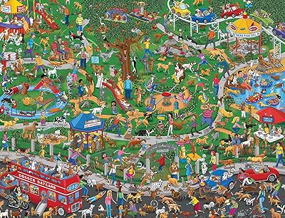 Puzzle springbok de 500 pièces de the dog park