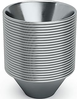 Tasses à sauce de 1,5 oz en acier inoxydable de qualité professionnelle, paquet de 24. récipients en métal réutilisables et empilables pour l'échantillonnage, la vinaigrette, les accompagnements ou les trempettes. petits ramequins pour restaurant, traiteur ou charcuterie. Diaytar Sénégal : Qualité garantie, prix imbattables, livraison rapide
