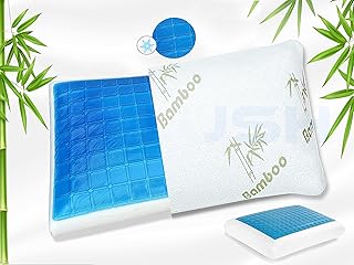 Oreiller en mousse à mémoire de forme avec gel de bambou et taie