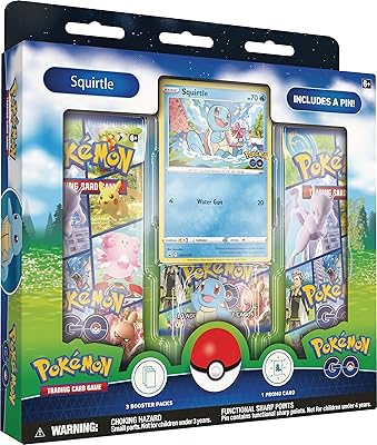 Pokemon tcg : pokémon go pin set - carapuce