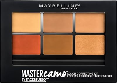 Kit de correction de couleur maybelline new york face studio master camo, profond