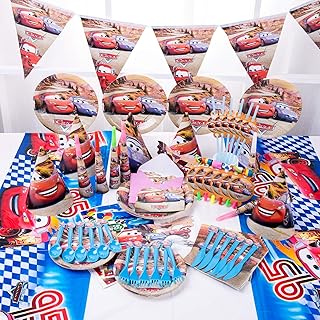 Ensemble de vaisselle jetable de 90 pièces pour voitures, fournitures de décoration