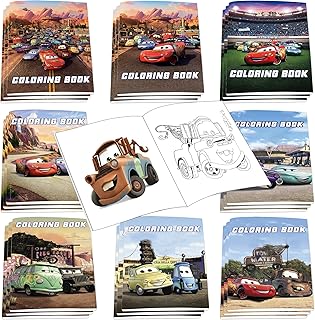 24 pièces ensemble de livres de coloriage de voitures de course pour enfants