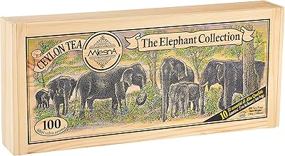Thé melissena ceylan, collection elle, 100 sachets de thé de qualité supérieure assortis
