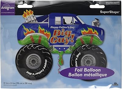 Bonne fête des pères 35 ballon en forme de monster truck 31 x
