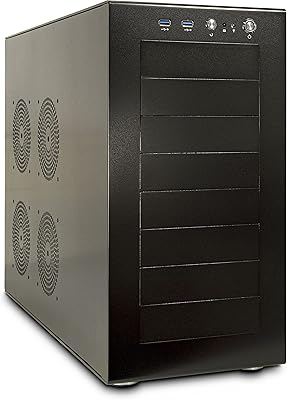 Boîtier de serveur tour inter-tech y-5508 222 x 560 x 440 mm noir