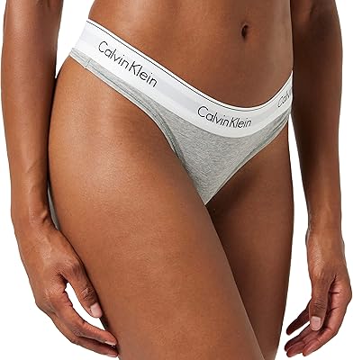 Culotte string coupe slim calvin klein pour femme, gris (gris clair 020), s
