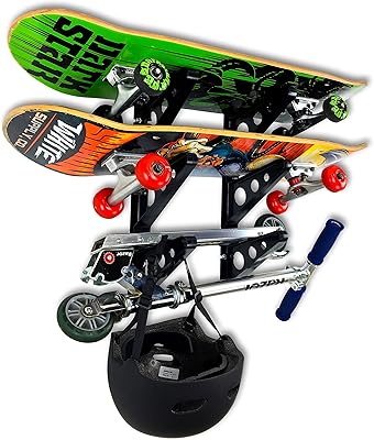 Storeyourboard support de rangement pour skateboard et longboard, présentoir mural trifecta, organisateur