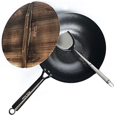 Poêle à frire en acier au carbone pour cuisinières électriques, à induction