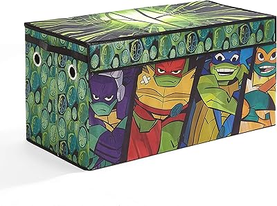 Idea nova teenage mutant teenage mutant ninja turtles coffre à jouets pliable pour enfants, durable avec couvercle, teenage mutant ninja turtles - vert (nn340698). Diaytar Sénégal : Innovation, diversité et accessibilité