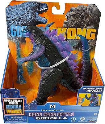 Figurine de combat godzilla in kong monster contre hong kong (godzilla, 6 pouces)