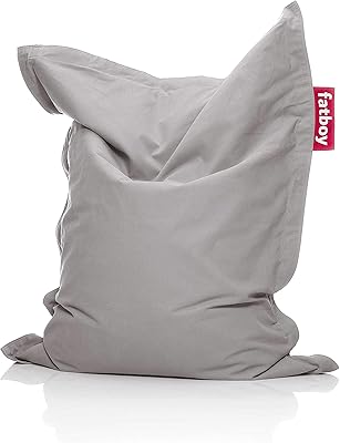 Fauteuil poire fatboy junior délavé pour enfants, gris argenté