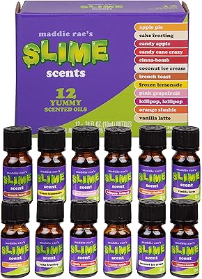 Huiles parfumées yummy slime de maddie ray (paquet de 12) flacons