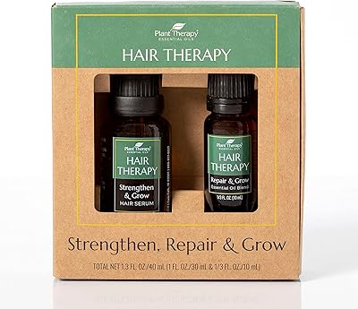 (ensemble) - ensemble de mélange et de sérum de thérapie capillaire plant therapy - renforce, répare et fait pousser des cheveux brillants et sains, 1 oz de sérum et 10 ml de mélange d'huiles essentielles. Profitez des meilleurs deals du Sénégal sur Diaytar