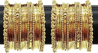 Ensemble de bracelets joncs en cuivre plaqué or yubella pour femme