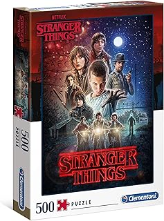 Clementoni puzzle hq stranger things 500 pièces, multicolore, 35086, taille unique pour enfants