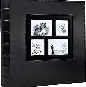 Album photo statham de très grande capacité pour photos 4x6 - couverture de fenêtre en cuir pour le stockage de livres et de photos pour la famille, mariage, anniversaire, bébé, vacances (noir). Comparez, choisissez, économisez sur Diaytar Sénégal