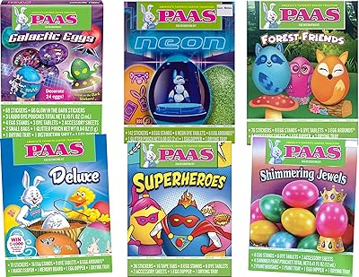 Kit de coloriage d'œufs de pâques bayase 6 pièces au total amis la forêt