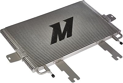 Refroidisseur de transmission mishimoto mmtc-f2d-99sl compatible avec ford 7.3 power stroke 1999-2003 argent