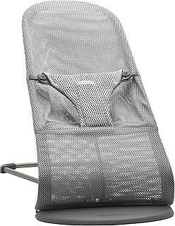 Chaise à bascule bouncer bliss tissu maillé gris de baby born
