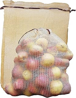 Sacs de conservation de légumes réutilisables shoplineon d'épicerie en maille robustes