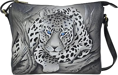 Sac bandoulière en cuir anna by anushka, un sac fin en cuir imprimé