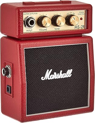 Mini ampli marshall amp ms2 : rouge