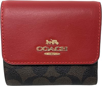 Petit portefeuille à trois volets en tissu recouvert de logo, rouge marron, petit portefeuille à trois volets, rouge marron, petit, portefeuille à trois volets. Diaytar Sénégal : Le plaisir d'acheter sans se priver