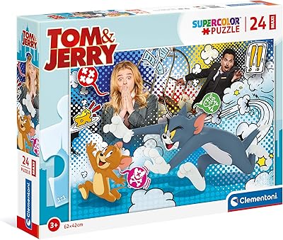 Clementoni 24212, maxi jouet de construction tom & jerry pour enfants - 24