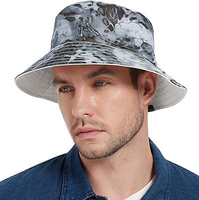 Chapeau bob réversible pour hommes/femmes, chapeau de soleil camouflage en coton pour voyage