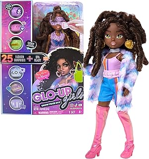 Poupée afro-américaine kenzie glow up de far out toys pour filles, 25 adorables