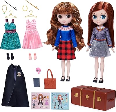 Wizarding world harry potter, hermione granger et ginny weasley coffret cadeau poupées