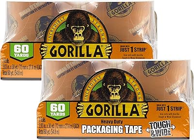 Ruban d'emballage large et résistant gorilla pour le déménagement, l'expédition et le stockage
