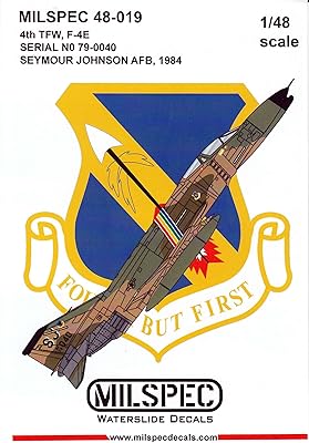 Camms48019 1:48 - f-4e phantom ii no 79-0040 4th tfw seymour johnson afb