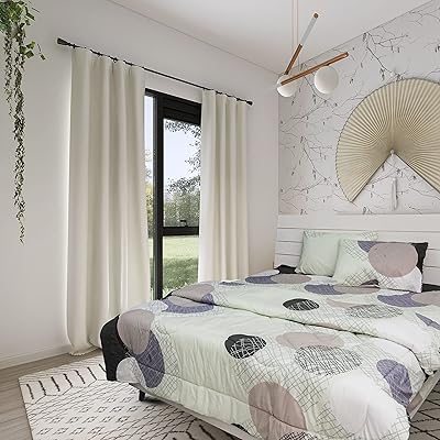 Parure de lit double 4 pièces - gris spirale - tissu : coton