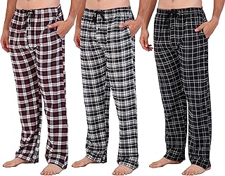 Pantalon et bas de pyjama en flanelle de coton super doux à carreaux