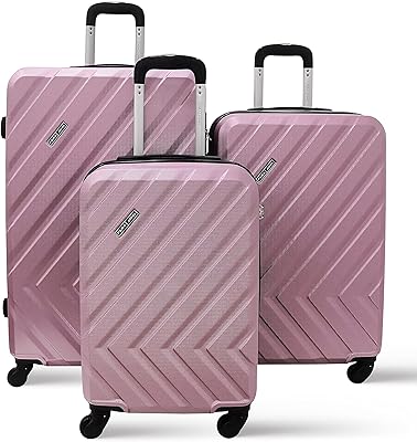 Ensemble de bagages à roulettes en plastique abs 3 pièces, taille 20/24/28 pouces