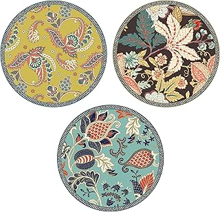 Assiettes en céramique d'art véritable à suspendre au mur, taille 10 pouces