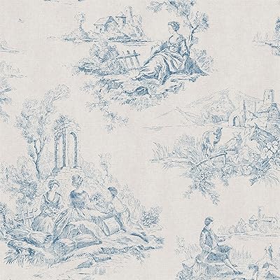 Papier peint toile de jouy classique design rustique. Achetez en toute sérénité sur Diaytar