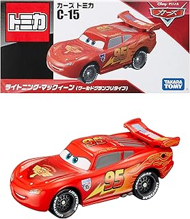 Voiture jouet takara tomy tomica c-15 lightning mcqueen (type grand prix du monde)