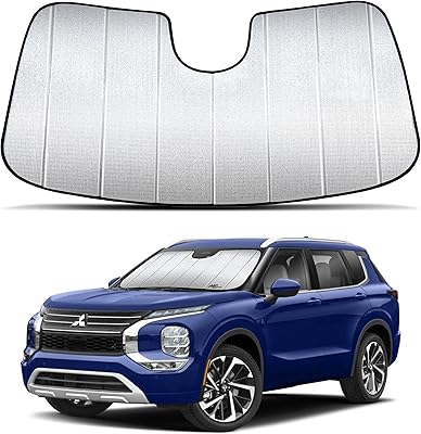 Pare-soleil pliable auto mate pro pour suv mitsubishi outlander 2022 2023